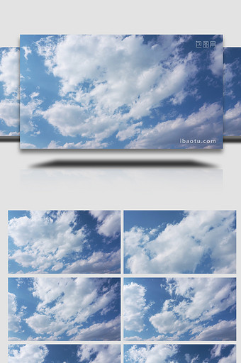 唯美清新天空云层流动空境4k延时图片