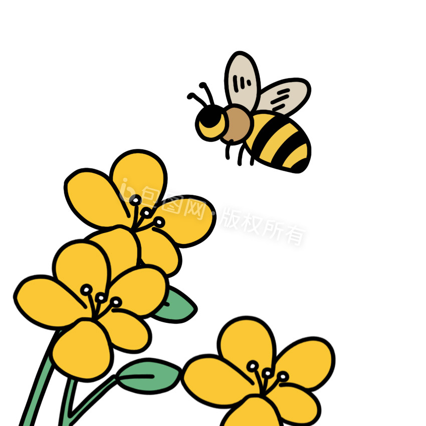 春天蜜蜂动图GIF图片