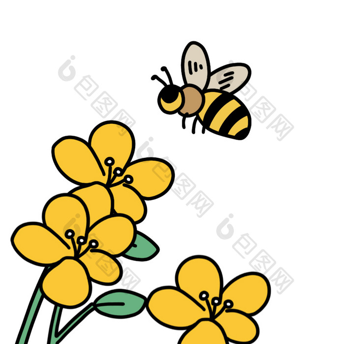 春天蜜蜂动图GIF