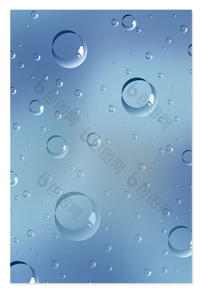 透明水滴纹理质感气泡背景