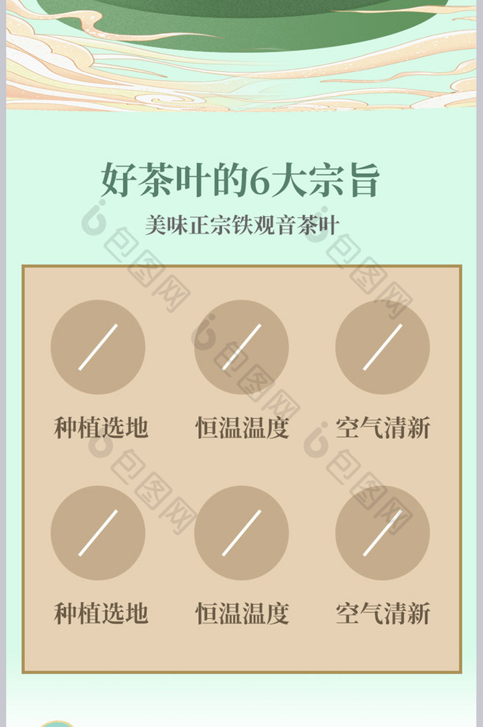 中国风古典春茶节茶叶产品新品优惠详情页