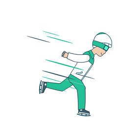 体育运动短道速滑运动项目比赛动图gif