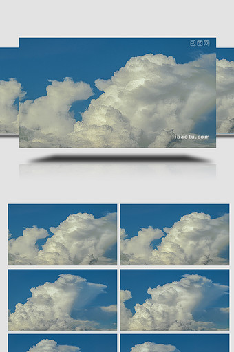 自然风光延迟实拍简约日系蓝天云层素材图片