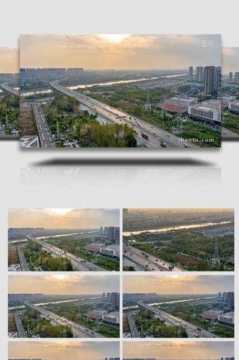 南京城市交通车流8k实拍延时图片