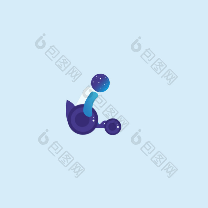 蓝白色残奥会体育竞技运动动图GIF