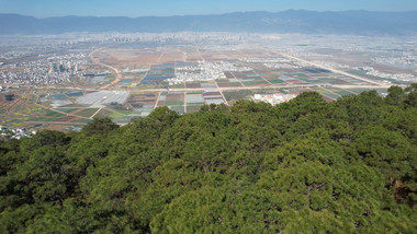 实拍4K城市地标春城保山视频