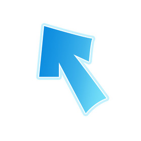 简约扁平蓝色引导图标gif