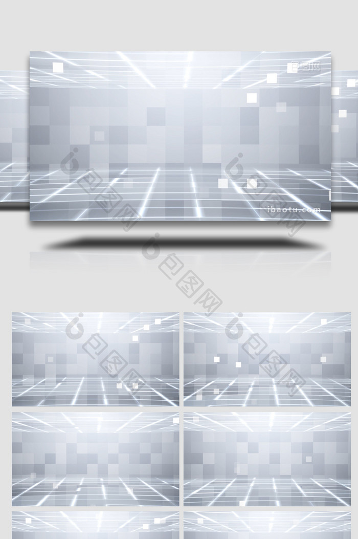 灰色科技高级感背景视频AE模板