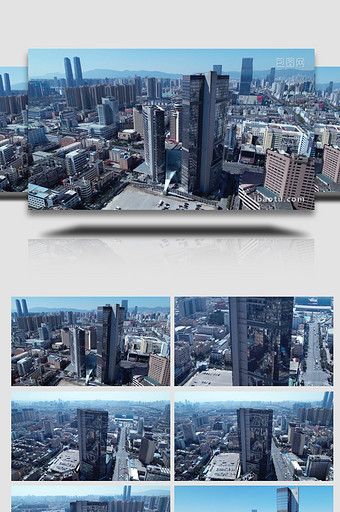 城市震撼昆明红塔大厦商务大楼航拍图片