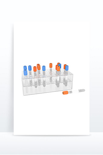 3D医学滴剂试管元素图片