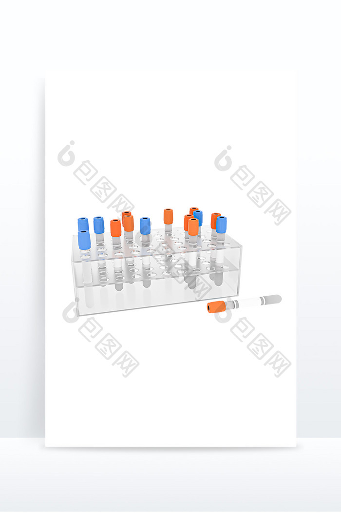 3D医学滴剂试管元素