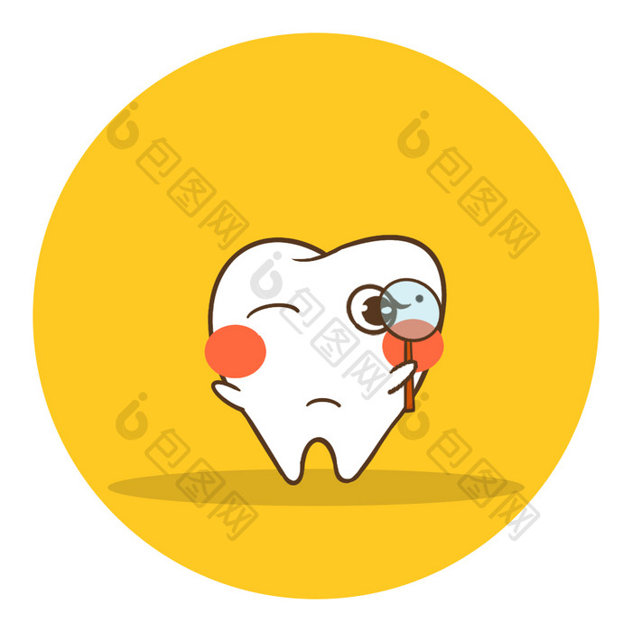 医疗牙齿检查蛀牙刷牙泡沫动图GIF