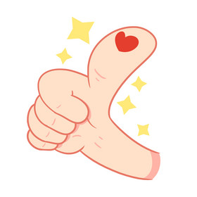 扁平点赞ui图标动图gif卡通大拇指点赞小图标动图gif优秀点赞表情包