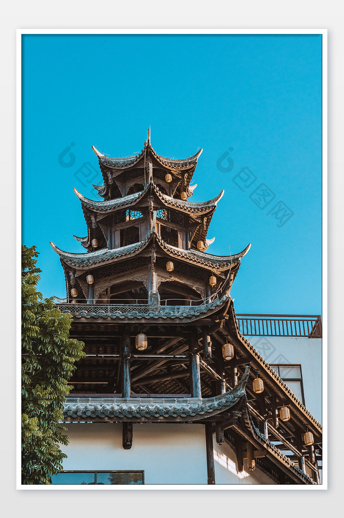 古建筑中式传统建筑旅游风光摄影图