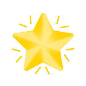 黄色立体星星闪烁表情包gif