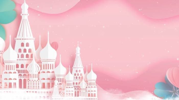 粉色浪漫婚礼卡通背景视频AE模板