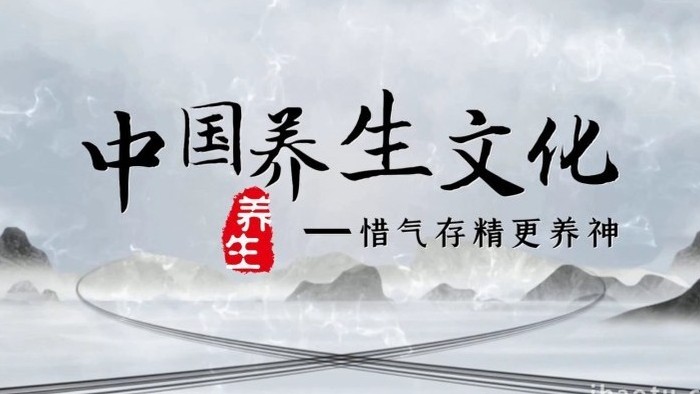 水墨中国中医养生文化图文开场宣传展示