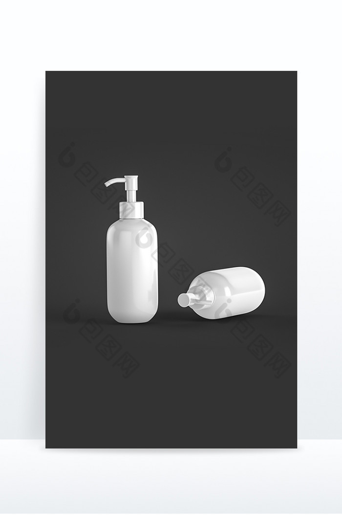 洗手液C4D模型样机白膜图片图片