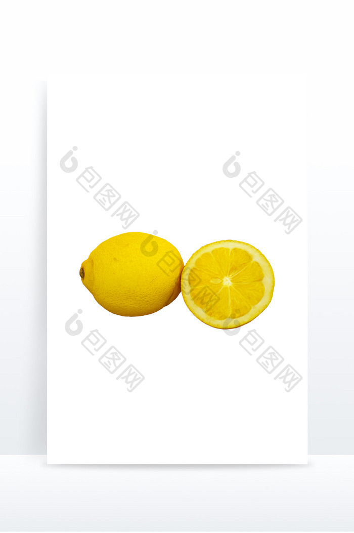 黄色柠檬柠果水果C4D元素