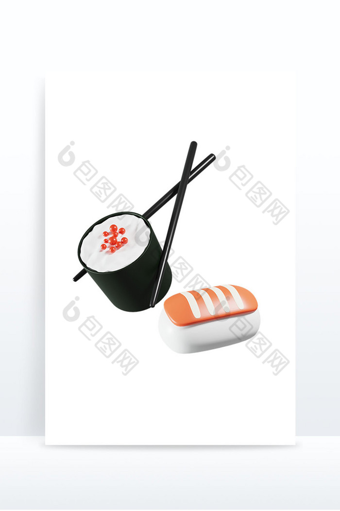 3DC4D美食日式料理寿司食物元素图片图片