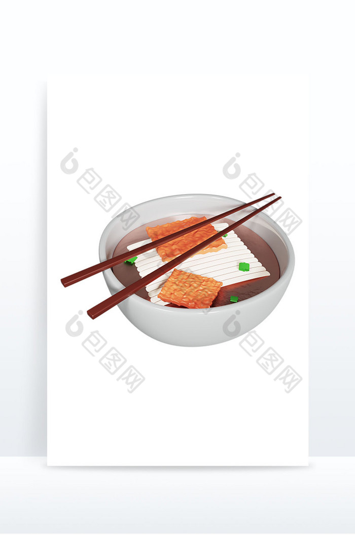 3DC4D美食牛肉拉面食物元素图片图片