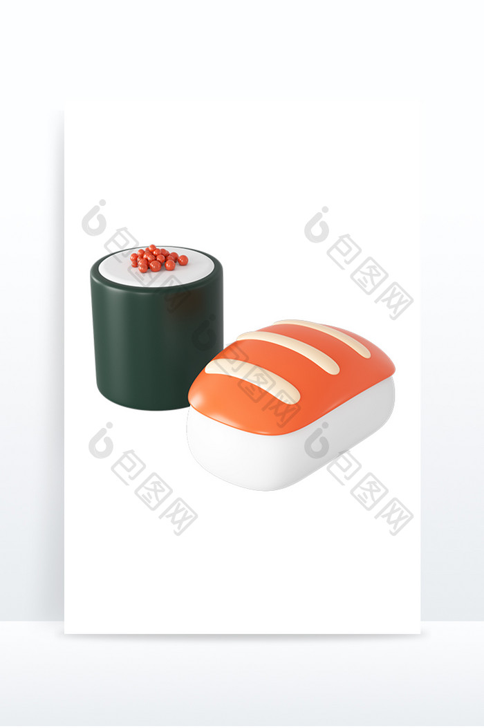 3DC4D美食日本料理寿司食物元素