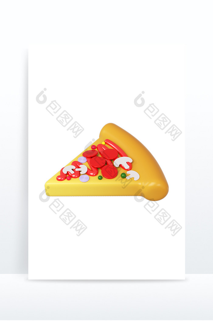 3DC4D美食披萨食物元素