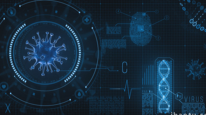 病毒DNA医疗科技4K背景视频