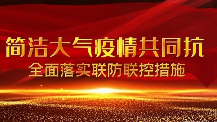 疫情抗疫众志成城保卫战红色图文宣传展示