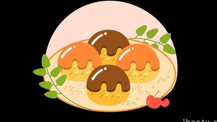清新卡通写实奶油蛋糕甜点MG动画
