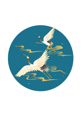 鹤古风腾云仙鹤植物素描简笔画合集线条植物素描仙鹤雪花节气古风仙鹤