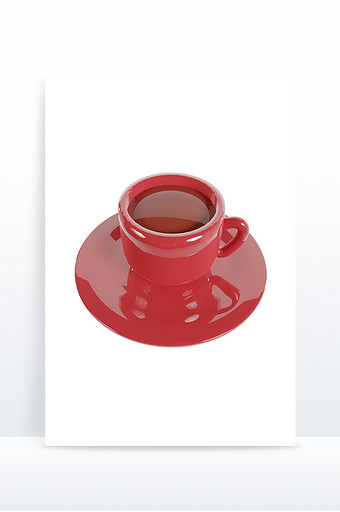 C4D饮品咖啡3D立体食物小元素图片