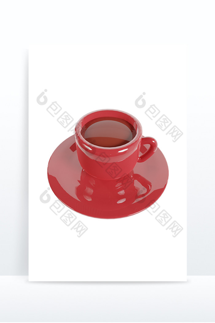C4D饮品咖啡3D立体食物小元素图片图片