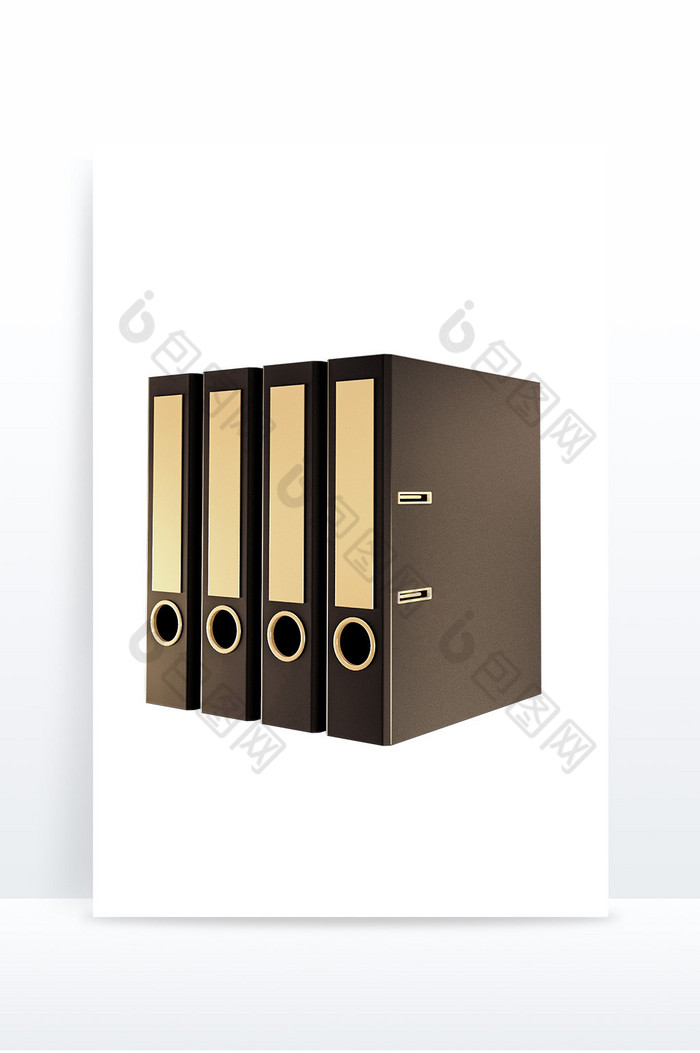 黑金资料文件夹3d装饰元素图片图片
