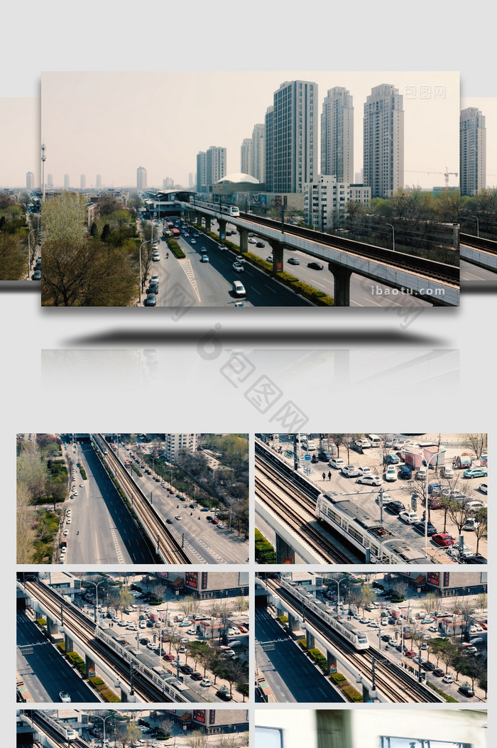 天津城市轨道交通工具拍摄4K高清视频