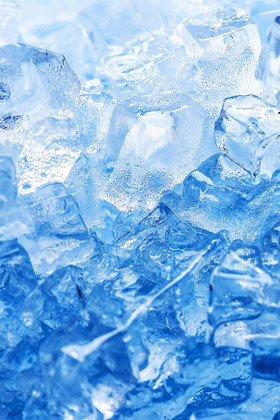 质感初夏冰块清凉