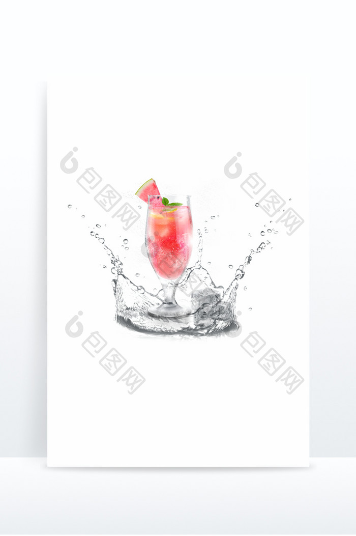夏日西瓜汁冰饮清凉水果