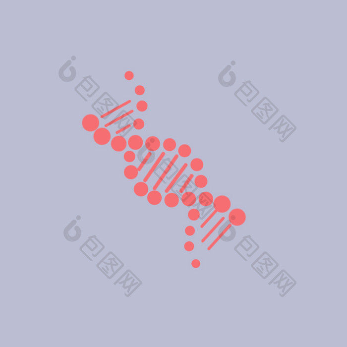 红色医疗核酸DNA动效动图GIF