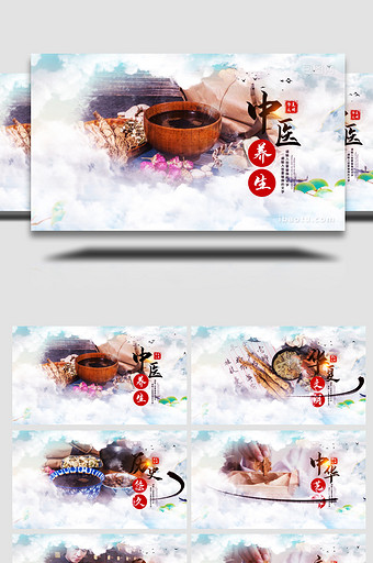 中国风中医传统文化图文宣传AE模板图片