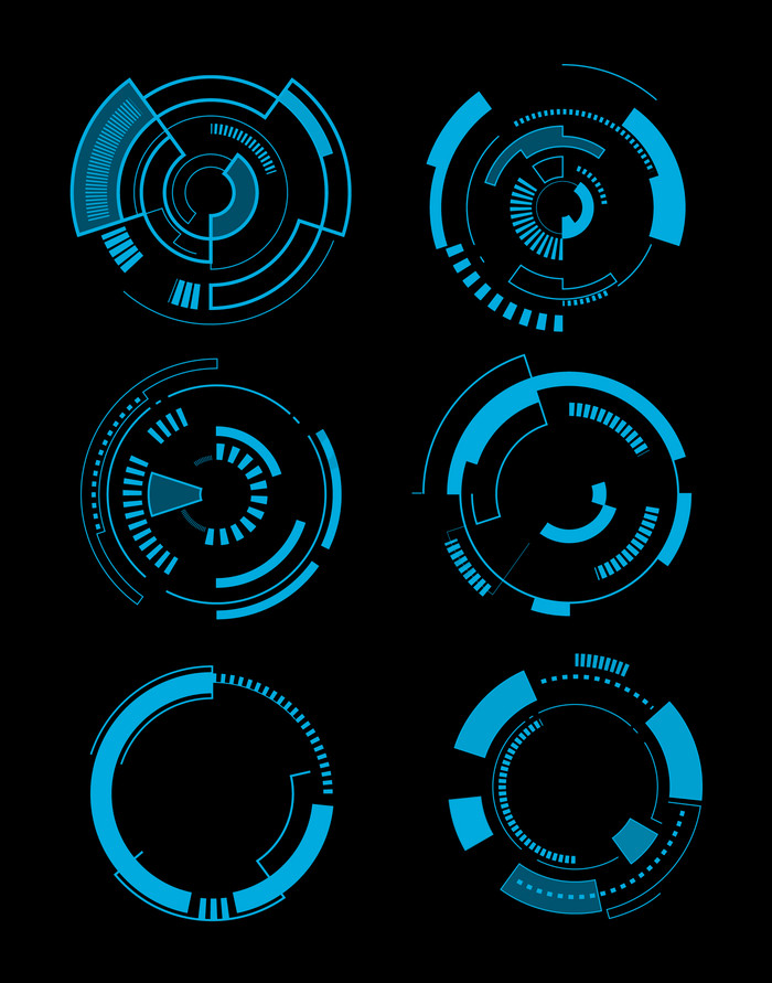 圆形的科技边框图片