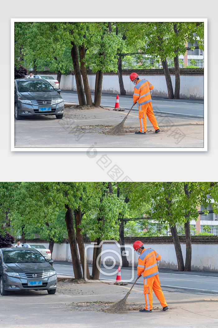 清洁工人爱护环境图片图片