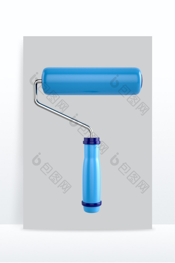 3D劳动五金工具用品滚筒刷元素建模渲染