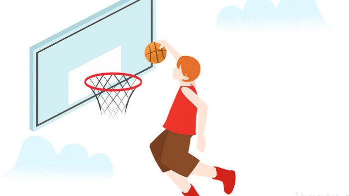 易用卡通mg动画体育运动类打篮球