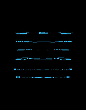 科技线条的蓝色科技元素
