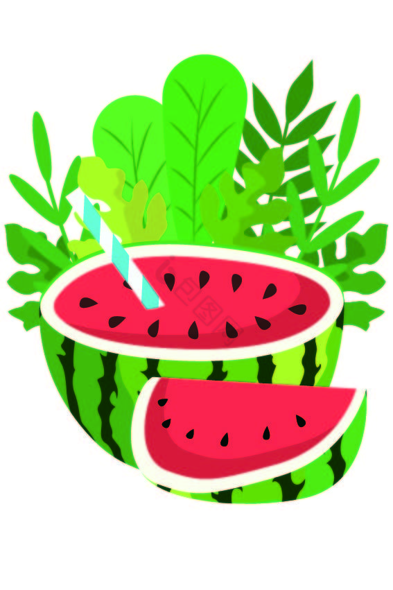 夏季西瓜水果图片