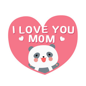 母亲节快乐卡通熊猫感恩表情包动图GIF