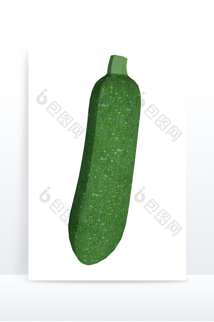 绿色C4D吊瓜南瓜蔬菜元素图片图片
