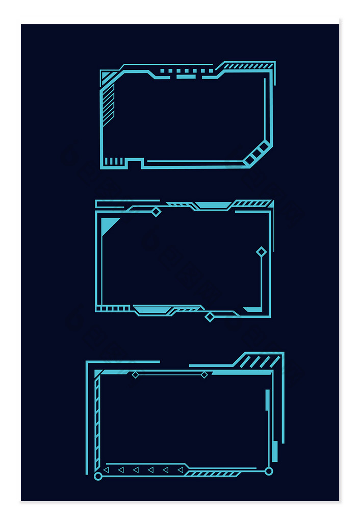边框科技矢量素材