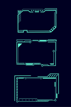 边框科技矢量素材