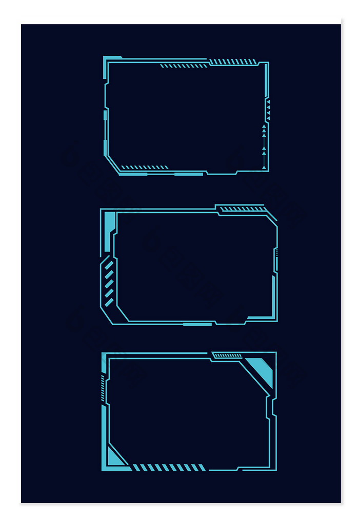 科技边框元素设计